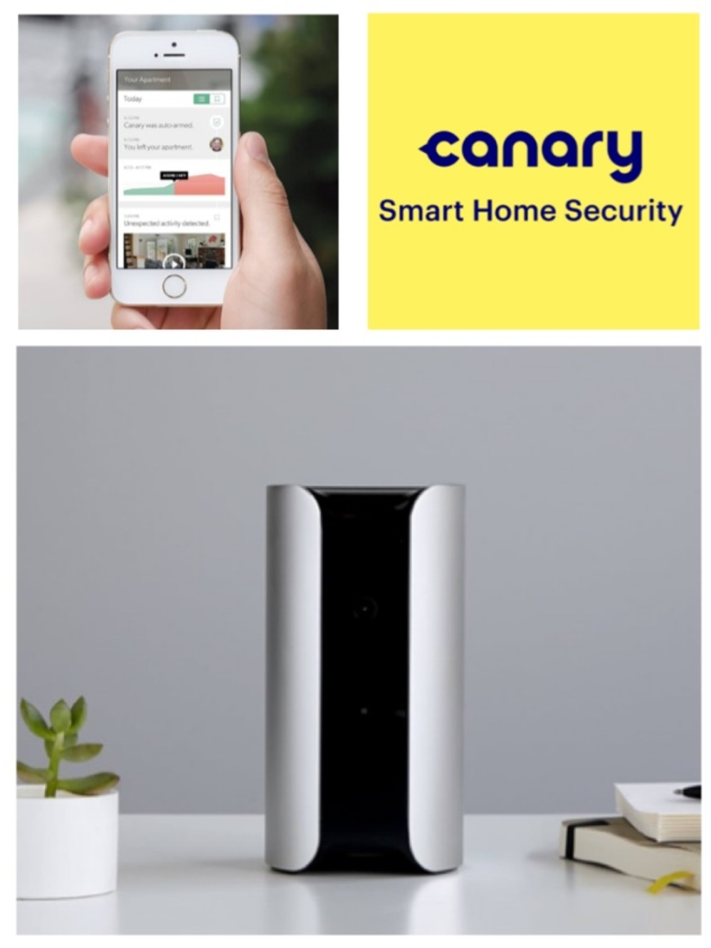 NEW!  Canary All-in-One Home Security Device - Silver